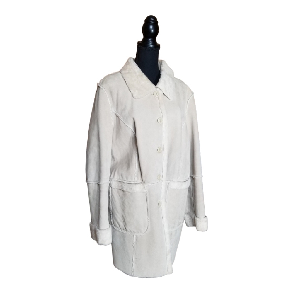 Westbound Women's Cream Pea Coat